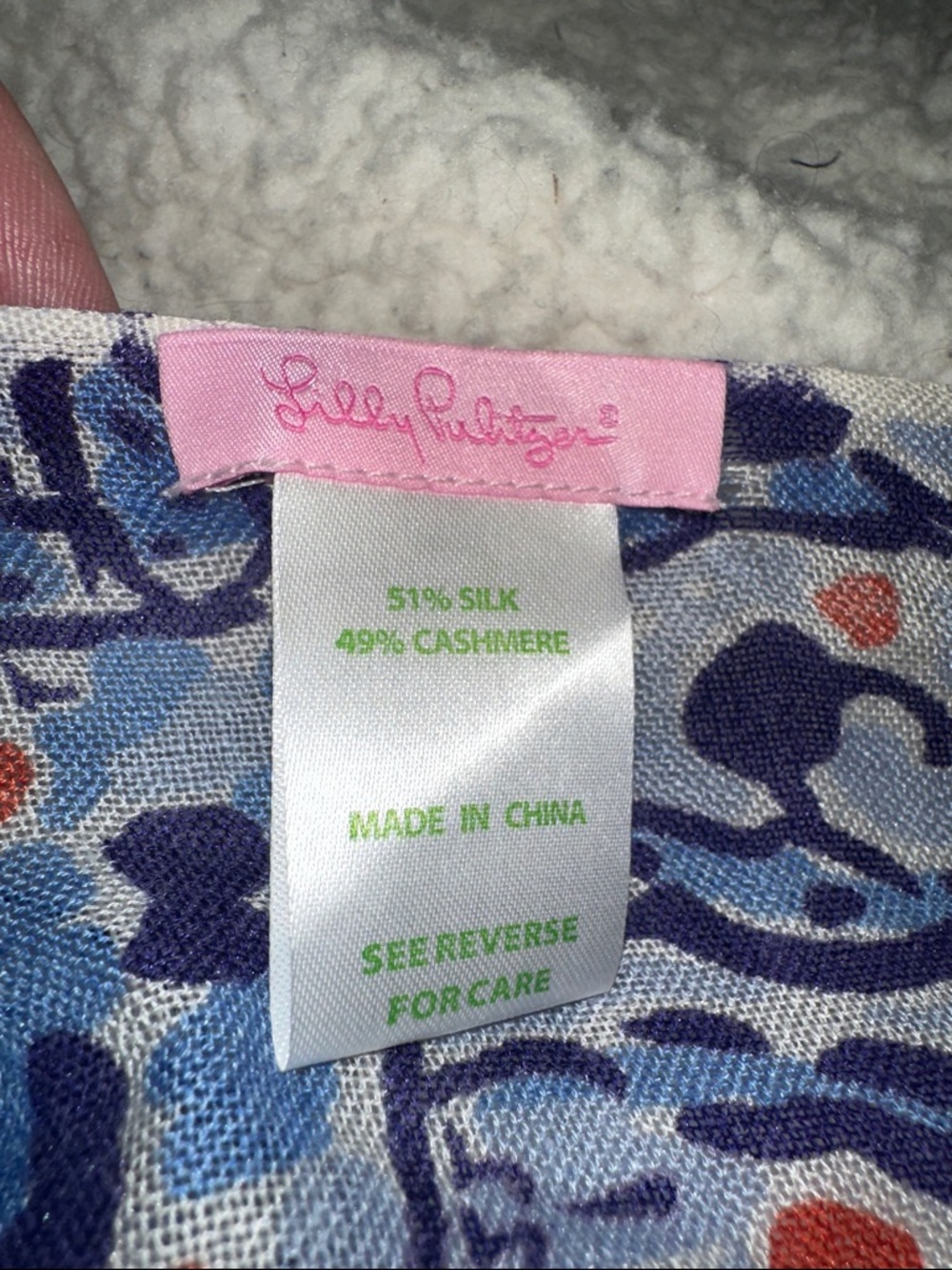 Lilly Pulitzer Zodiac Cancer Print Scarf - Picture 2 of 7